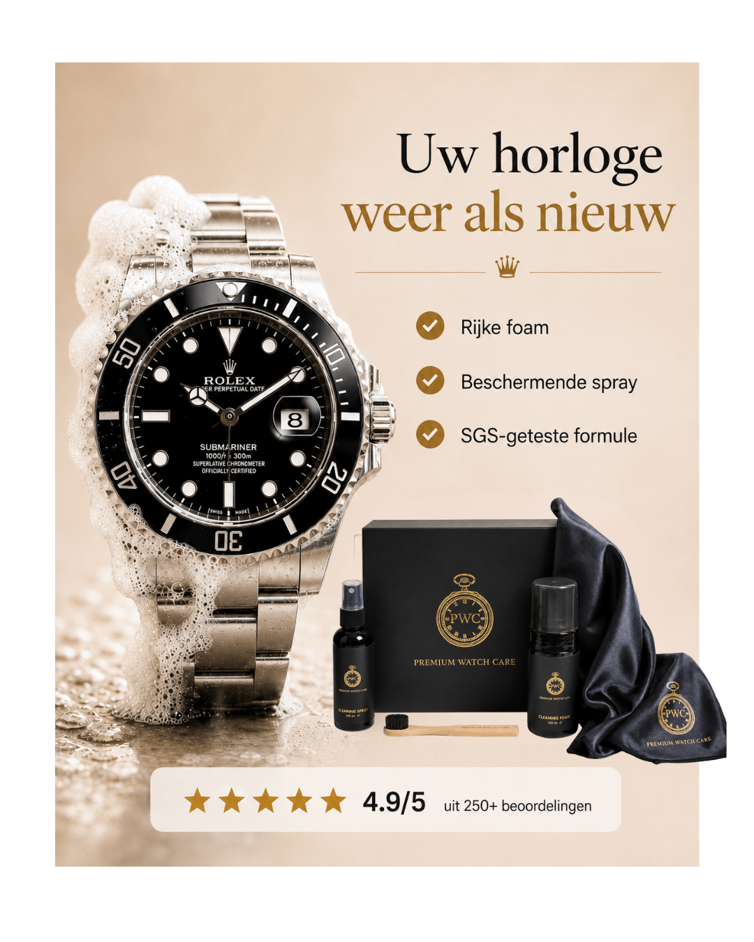 Professionele Horloge Schoonmaakset - Premium Watch Care